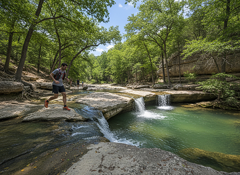 Twin Falls via Barton Creek